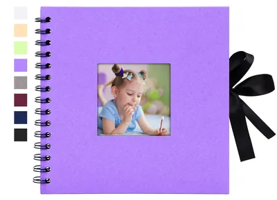 Productafbeelding van Fotoalbum Scrapbook 20,5x20,5 cm met 40 Zwarte Pagina's