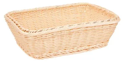 Produktbild von APS 40242 GN 1/2 Korb GN-LINE, Polypropylen, Edelstahldraht im Rand, 32,5 x 26,5 cm, Höhe 10 cm, hellbeige