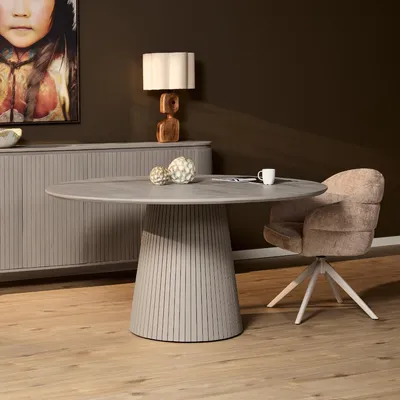 Produktbild von StarFurn Esstisch Solana, 130 cm, Taupe