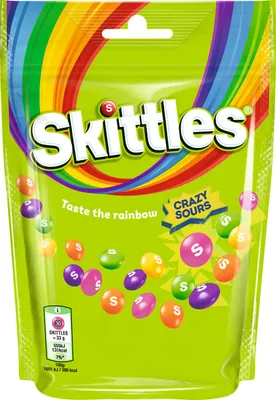 Produktbild von Skittles Crazy Sours kaubonbons – 136 g