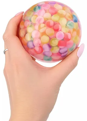 Produktbild von LED Ball Leuchtball Springball Blinkball für Kinder Spielball 9,5 cm mit Kugeln