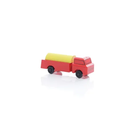 Produktbild von Holzspielzeug Lastenauto Tankauto HxBxT 3,5x7,5x3cm