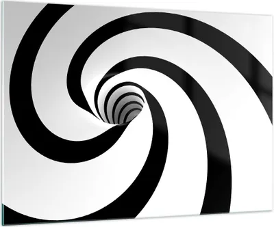 Produktbild von Bilder auf glas - Spirale Streifen Komposition - 100x70cm - Glasbilder - Wandbilder - Kunstdruck - zum Aufhängen bereit - Wanddekoration aus Glas - Glas Bilder - Wandbild auf Glas - GAA100x70-2649