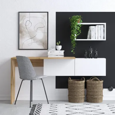 Immagine prodotto di Skye Decor, Tiff, Scrivanie, Bianco, Pannello melaminico, 145 x 74 x 45 cm