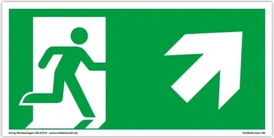 Produktbild von Dreifke® Schild Notausgang extra langnachleuchtend | PVC selbstklebend 297x14...