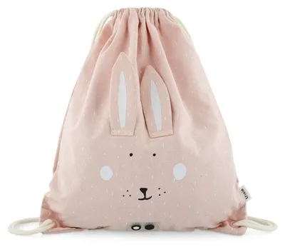 Produktbild von Trixie Turnbeutel - Kindergymtasche Mrs. Rabbit - wasserabweisend - rosa