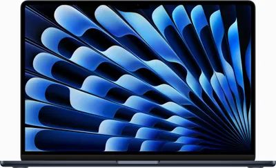 Produktbild von Apple MacBook Air 15 Zoll, 2023,  M2, 8-Core-CPU, 10-Core-GPU, 8 GB, 256 GB, Farbe:Schwarz