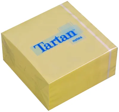 Produktbild von Tartan Haftnotiz Würfel 76 x 76 mm gelb 400 Blatt