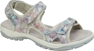 Produktbild von Mod Comfys - Damen Sportsandalen, Floral, Leder DF2320 (42 EU) (Grau)