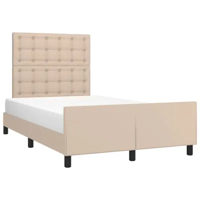 Produktbild von Bettgestell ohne Matratze Cappuccino-Braun 120x190cm Kunstleder