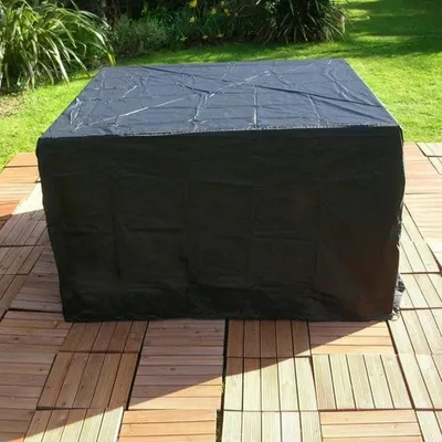 Produktbild von Schutzhülle für Gartenmöbel 110 x 110 x 85 cm, rechteckig, wasserdicht und UV-beständig, 210D Oxford-Gewebe.