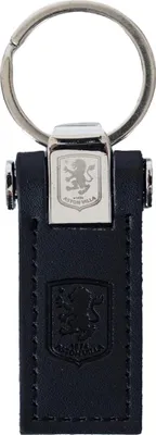 Obrázek produktu pro Aston Villa FC - Přívěsek na klíče, kožený TA14159 (jedna velikost) (černá/stříbrná)
