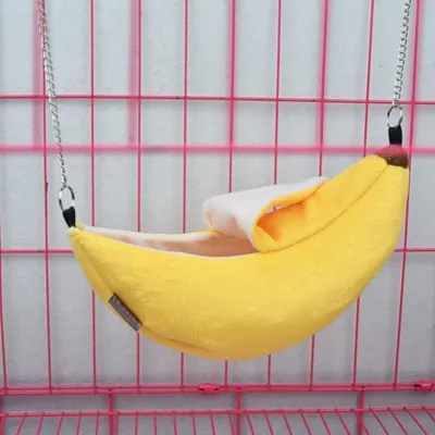 Produktbild von Jumadas Hamster-Hängematte Banane | Schaukel für Nagetiere | Hamster- und Mausspielzeug