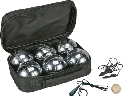 Produktbild von Boule Set - 6 Stahlkugeln mit Tasche und Zubehör