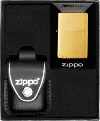 Obrázek produktu pro Sada zapalovačů ZIPPO VINTAGE BRASS BRUSCHED dárek No3