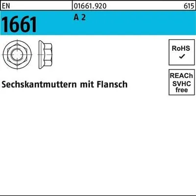 Produktbild von Reyher  Sechskantmuttern EN 1661 A 2 M 4 A 2 (1000 Stück)