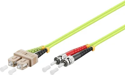 Produktbild von Glasfaserkabel SC-ST OM5 Duplex Patchkabel –3 Meter