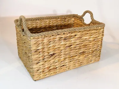 Produktbild von Aufbewahrungskorb JANINA aus Wasserhyazinthe natur Ordnungshelfer Aufbewahrung Obstschale Ordnungshelfer Dekoschale Regalaufbewahrung Aufbewahrungskorb Regalkorb Deko