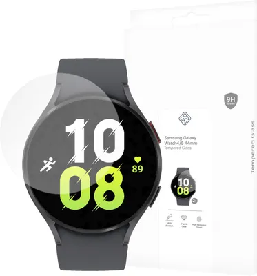 Produktbild von Schutzfolie Samsung Galaxy Watch4 44mm, Galaxy Watch5 44mm - Panzerglas - Cazy - Transparant