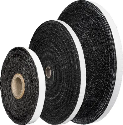 Produktbild von STEIGNER Ofendichtschnur Kamindichtung selbstklebend aus GLASFASERN, hitzebeständig bis 550°C, Schwarz, 10m, 25x3mm, SKD03