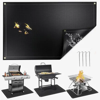 Immagine prodotto di Tappetino idrorepellente per barbecue 152x92 cm, nero