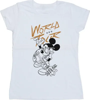 Produktbild von Disney - "World Tour" T-Shirt für Damen BI33829 (XL) (Weiß)
