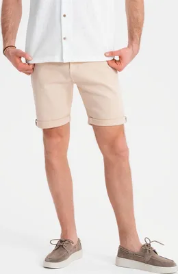 Produktbild von Ombre Clothing Segeltuchshorts für Männer Malaki cremig L