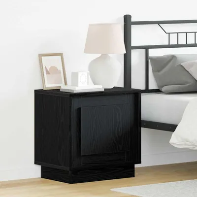 Productafbeelding van vidaXL Nachtkastje, 2 stuks, zwart, 44 x 34,5 x 45 cm, houtvezel