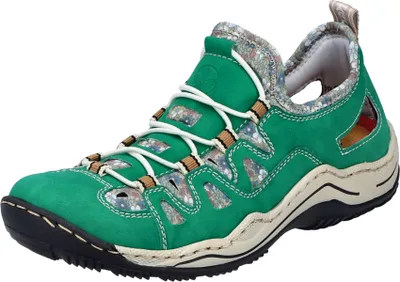 Produktbild von Rieker Sportliche Slipper Damen 31373537333130 Grün 37 EU
