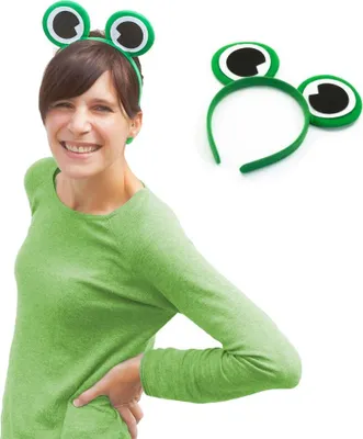 Produktbild von Oblique Unique Haarreifen Frosch Augen Haarreif Froschkostüm Fasching Karneval