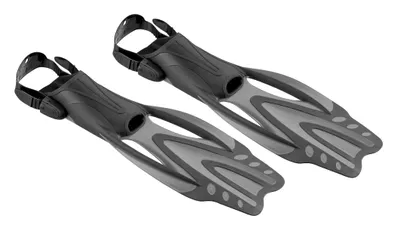 Produktbild von BECO Profi Schwimmflossen Tauchflossen grau Größe 43-45