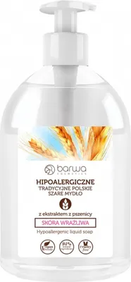 Produktbild von BARWA hypoallergene traditionelle graue Flüssigseife mit Weizenextrakt 500ml