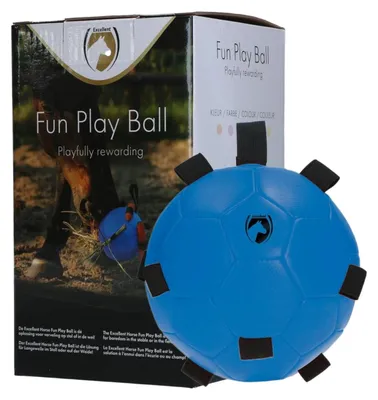 Zdjęcie produktu dla Excellent Horse Fun Play Ball Blue – piłka antystresowa dla koni 19 cm