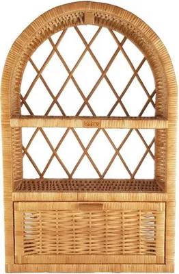 Zdjęcie produktu dla WikliBOX - Wiklinowa szafka ścienna chapel naturalna 40x17x62H