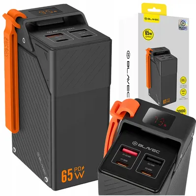 Obrázek produktu pro SZYBKI POWERBANK BLAVEC 30000 mAh 2x USB-A USB TYP-C 65W PD MOCNY PODRÓŻNY