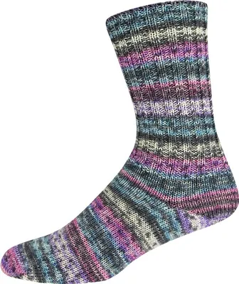Produktbild von ONline Sockenwolle Sort. 373 Highway Color, 4fädige Sockenwolle, 100 g/420 m LL, 3089