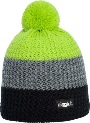 Eisglut Bommel Strickmütze Stormyo in grün