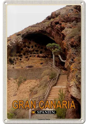 Produktbild von Blechschild Reise 20x30cm Gran Canaria Spanien Cenobio de Valerón
