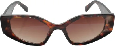 Produktbild von Cateye Sonnenbrille Vintage Look Eckig Braun Getönt Damen Oversized breite Katzenaugen Brille Schildpatt Luxxada ®