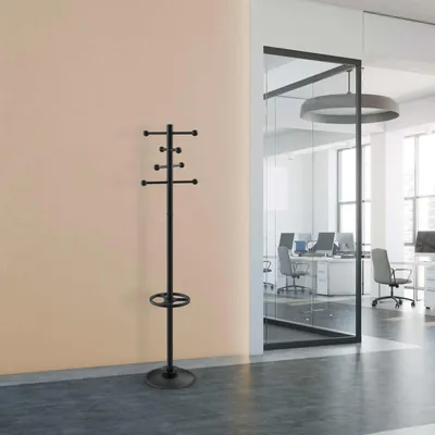 Zdjęcie produktu dla MAUL 9401090, Wolnostojące, Stal, 8 hak., Czarny, Czarny, 380 mm