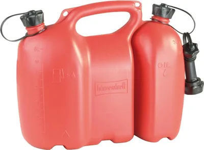 Immagine prodotto di Contenitore doppio per combustibile + miscela carburante "Profi" 6+3 litri, rosso