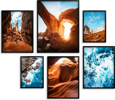 Produktbild von Poster-Set für das Wohnzimmer Moderne Bilder für das Schlafzimmer