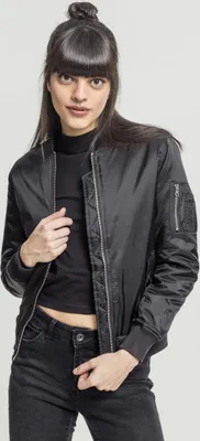 Obrázok produktu pre Dámska základná bunda Bomber Black m