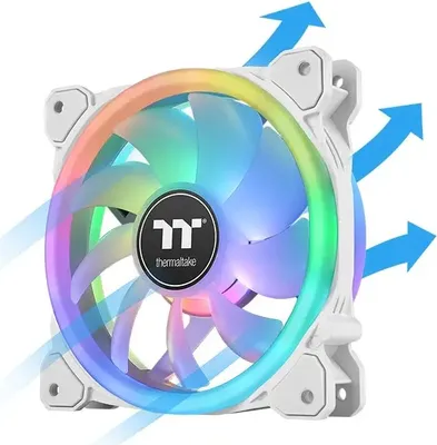 Produktbild von THERMALTAKE SWAFAN 14 RGB Radiator Fan TT Premium Edition White (3-Fan Pack) (weiß, 3er Pack, inkl.