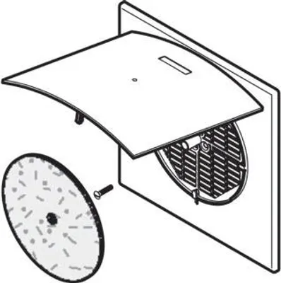 Produktbild von Geberit 241510001 Abdeckplatte zu Geberit Aerotec90
