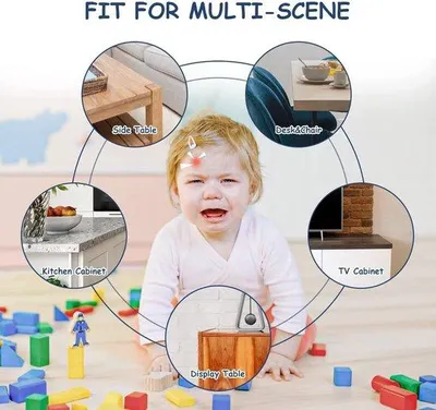 Immagine prodotto di Kit di sicurezza per bambini, morbido e trasparente - 2 metri di lunghezza, 1,5 cm di larghezza