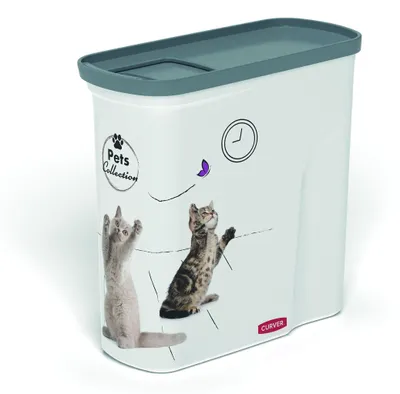 Productafbeelding van Curver kattenvoercontainer, wit, inhoud: 2 liter / 1 kg