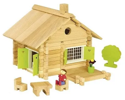 Image de Maison en rondins 135 pieces - jeujura - 8043 - construction en bois