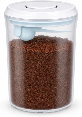 Imagen del producto de Recipiente hermético con cuchara, transparente, de 1,5 litros, para la cocina
