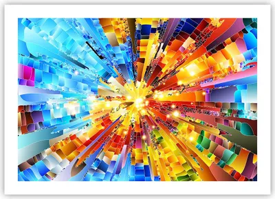 Produktbild von Poster - Poster ohne Rahmen - Abstraktion modern - 70x50 cm - Wand Bild - Wanddeko - Wandbilder - Kunstposter - Wandposter - Bilder - Kunstdruck - Wanddekoration - Wandbild - P2XAA70x50-3982